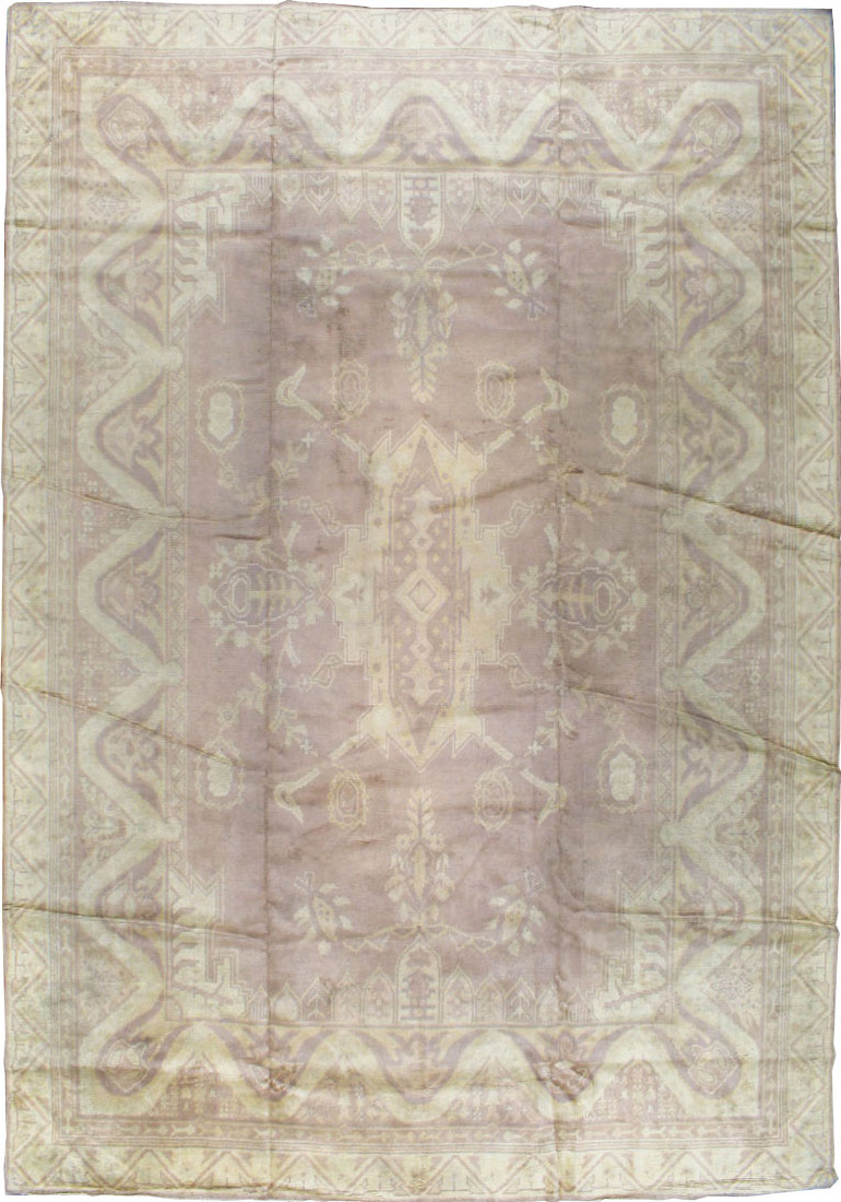 Vintage European Oushak Large Carpet, No.8600 - Gsblank
