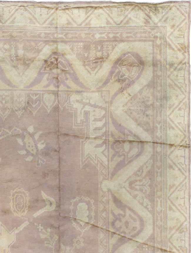 Vintage European Oushak Large Carpet, No.8600 - Gsblank