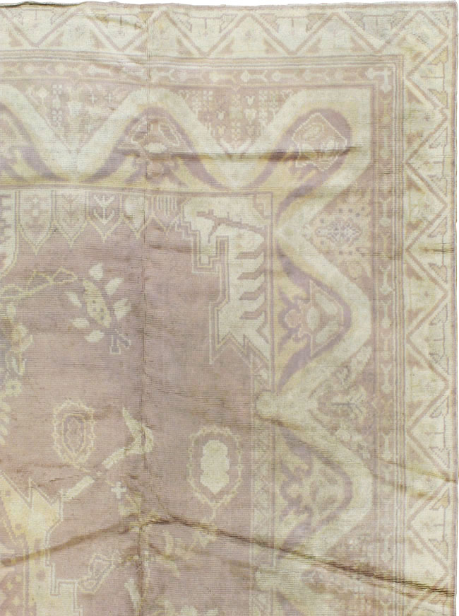 Vintage European Oushak Large Carpet, No.8600 - Gsblank