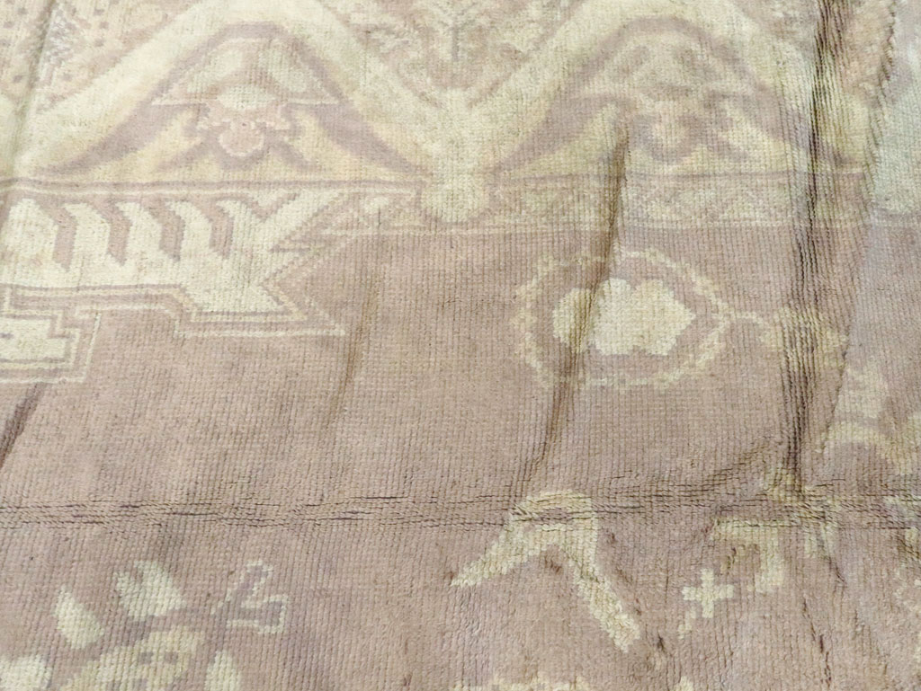 Vintage European Oushak Large Carpet, No.8600 - Gsblank