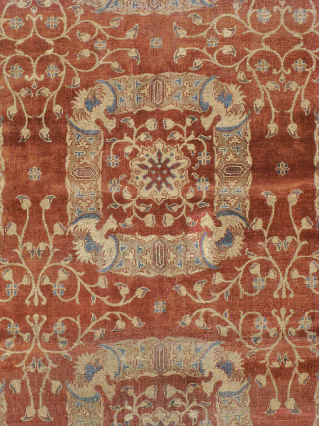 Antique Indian Lahore Carpet, No.8607 - Gsblank
