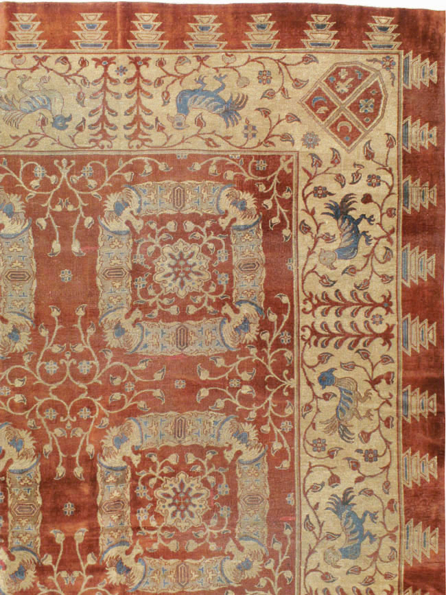 Antique Indian Lahore Carpet, No.8607 - Gsblank