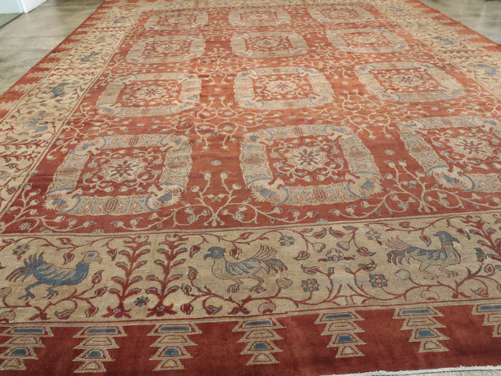 Antique Indian Lahore Carpet, No.8607 - Gsblank