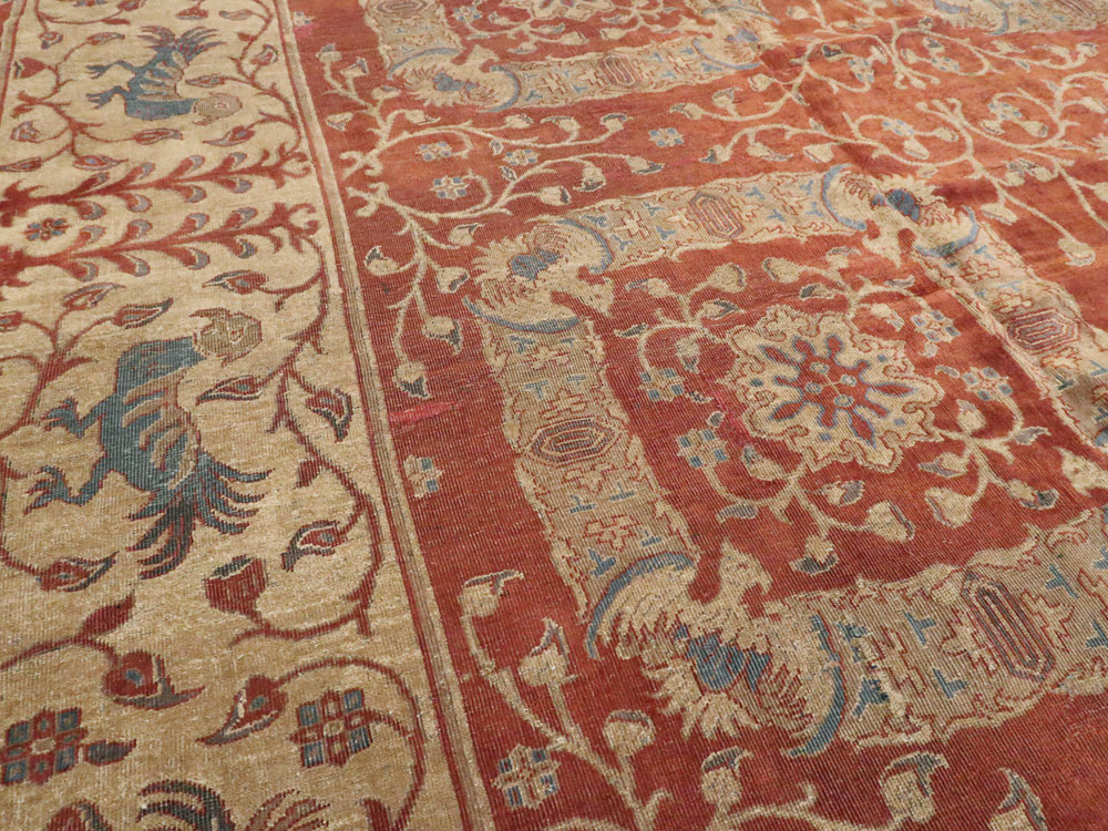Antique Indian Lahore Carpet, No.8607 - Gsblank