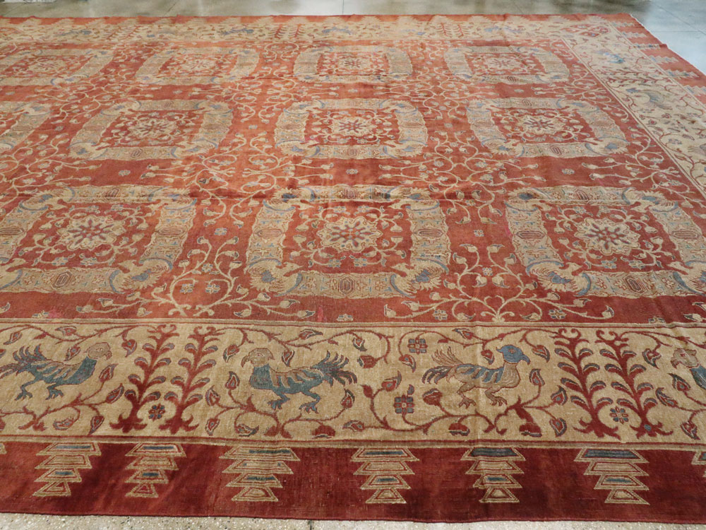 Antique Indian Lahore Carpet, No.8607 - Gsblank