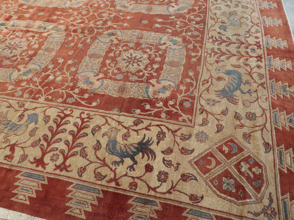 Antique Indian Lahore Carpet, No.8607 - Gsblank