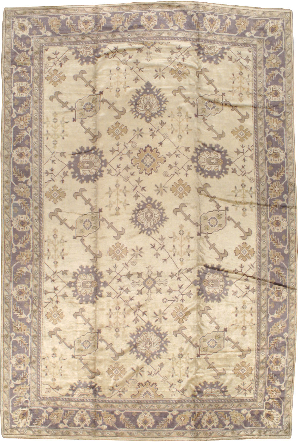 Vintage Turkish Oushak Carpet, No.8609 - Gsblank