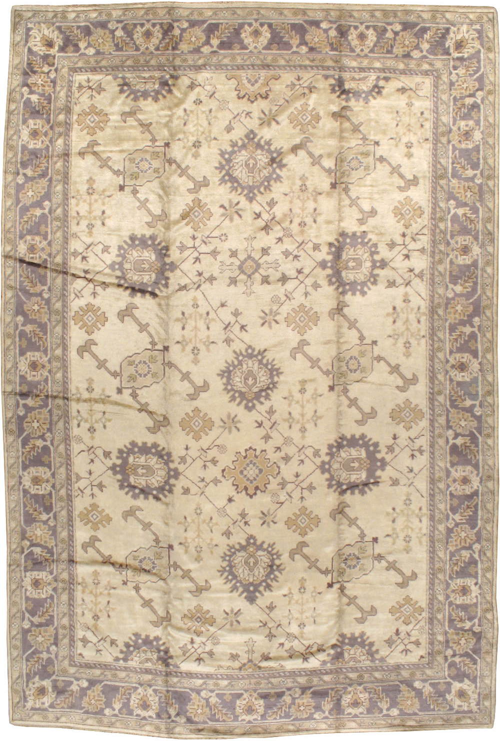 Vintage Turkish Oushak Carpet, No.8609 - Gsblank