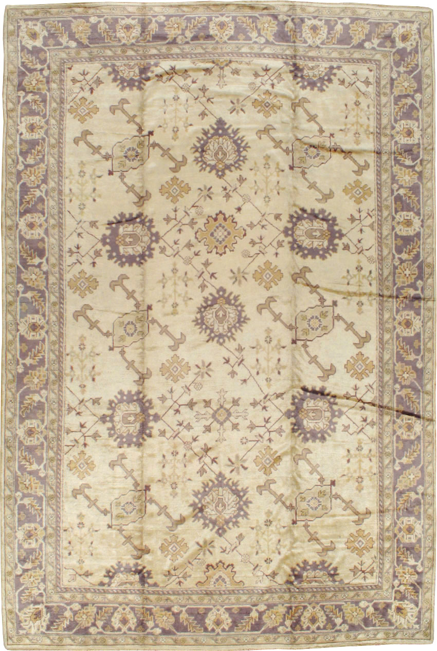 Vintage Turkish Oushak Carpet, No.8609 - Gsblank