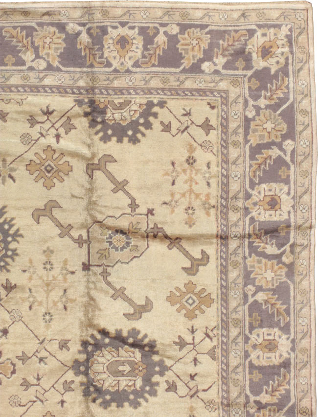 Vintage Turkish Oushak Carpet, No.8609 - Gsblank
