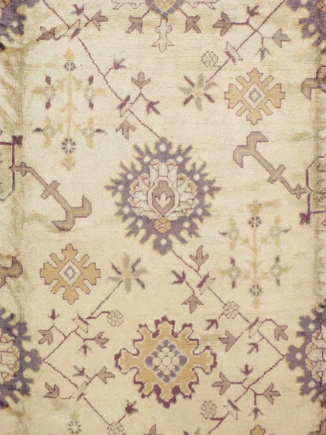 Vintage Turkish Oushak Carpet, No.8609 - Gsblank