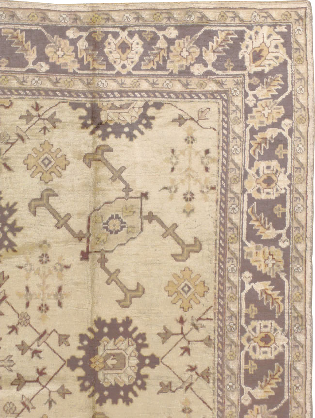 Vintage Turkish Oushak Carpet, No.8609 - Gsblank