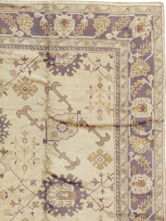 Vintage Turkish Oushak Carpet, No.8609 - Gsblank