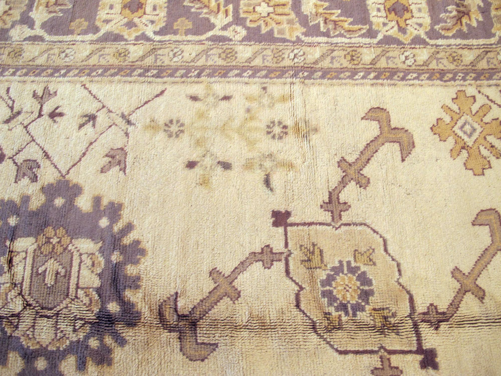 Vintage Turkish Oushak Carpet, No.8609 - Gsblank
