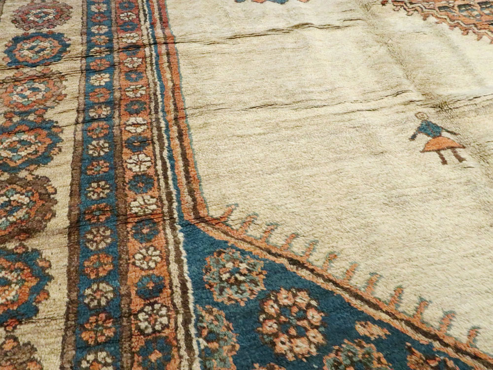 Antique Persian Bakshaish Carpet, No.8610 - Gsblank