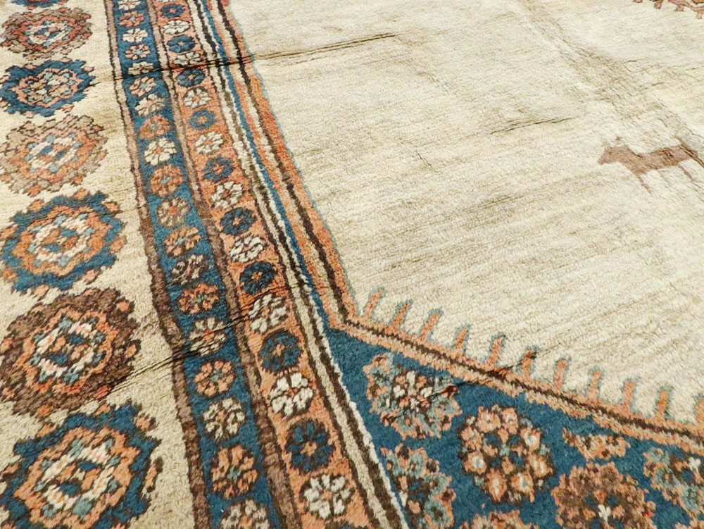 Antique Persian Bakshaish Carpet, No.8610 - Gsblank