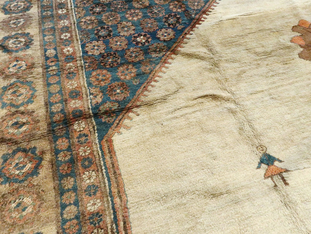 Antique Persian Bakshaish Carpet, No.8610 - Gsblank
