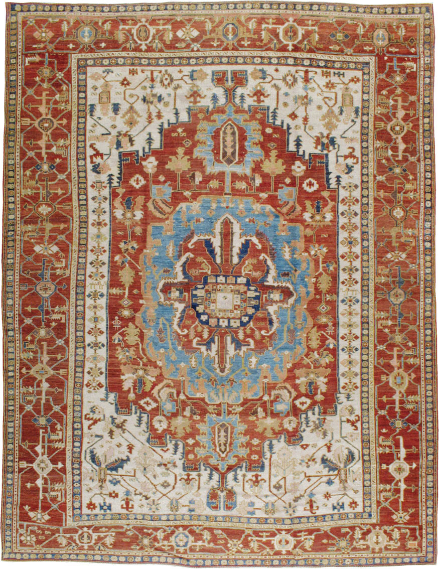 Antique Persian Heriz / Serapi Carpet, No.8639 - Gsblank