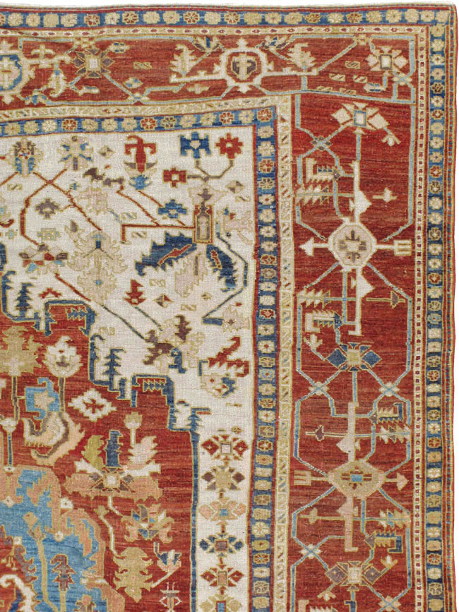 Antique Persian Heriz / Serapi Carpet, No.8639 - Gsblank