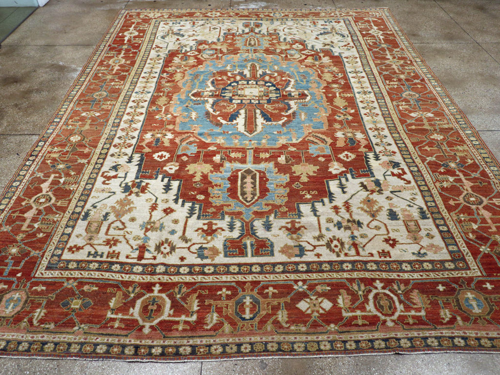 Antique Persian Heriz / Serapi Carpet, No.8639 - Gsblank
