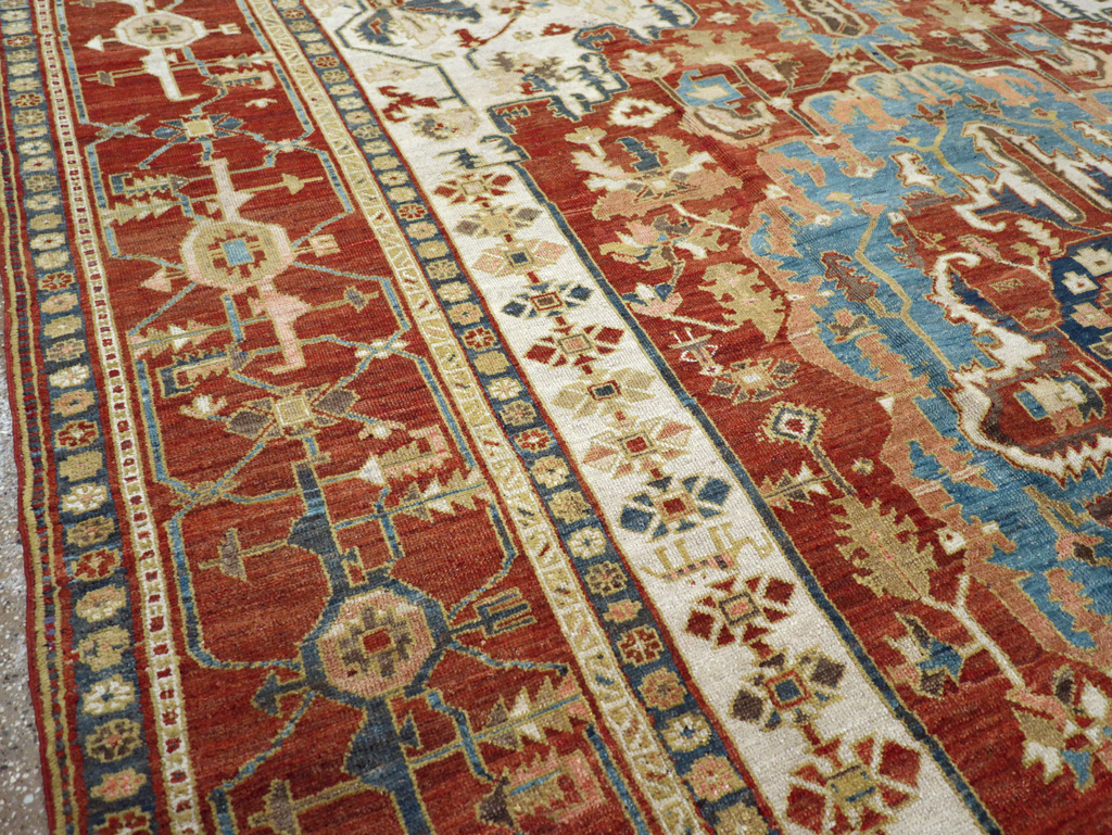Antique Persian Heriz / Serapi Carpet, No.8639 - Gsblank