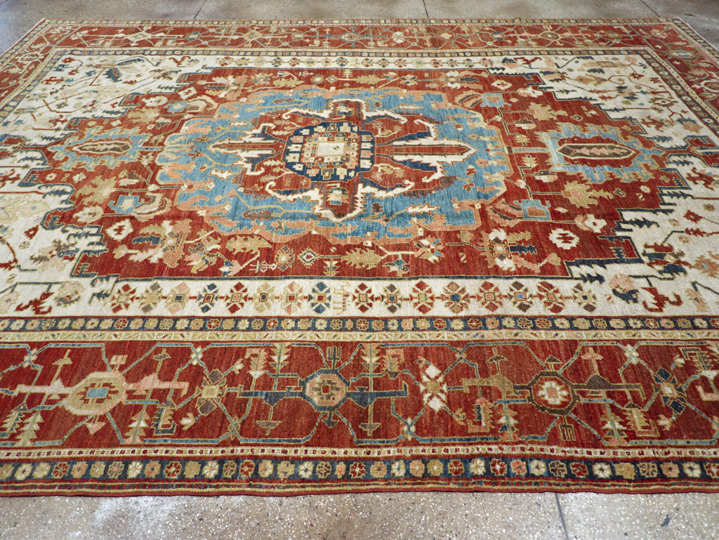 Antique Persian Heriz / Serapi Carpet, No.8639 - Gsblank