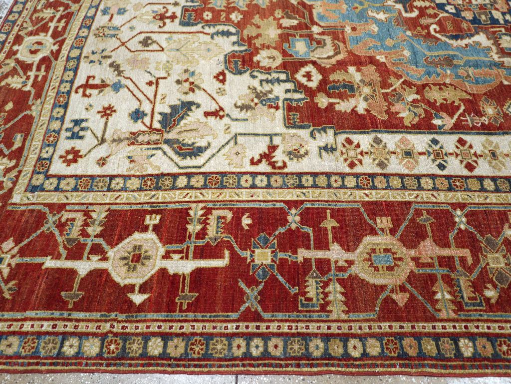 Antique Persian Heriz / Serapi Carpet, No.8639 - Gsblank