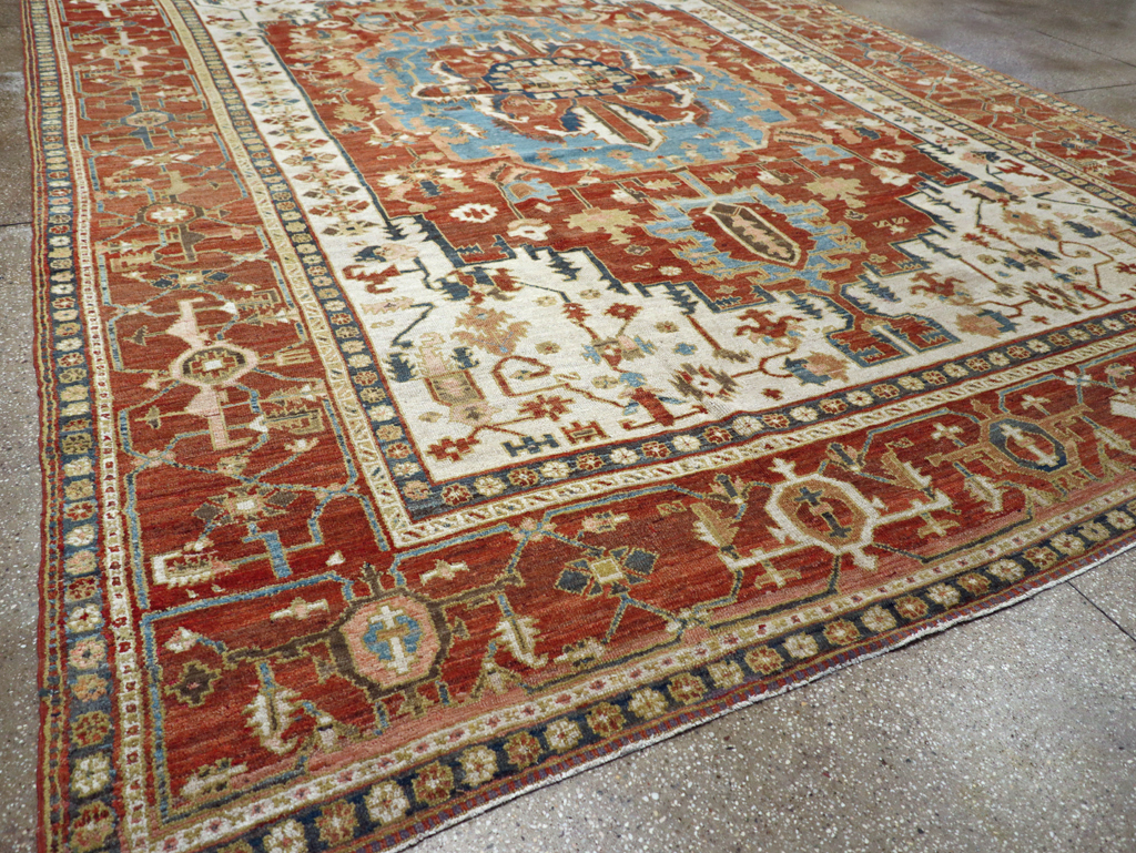 Antique Persian Heriz / Serapi Carpet, No.8639 - Gsblank