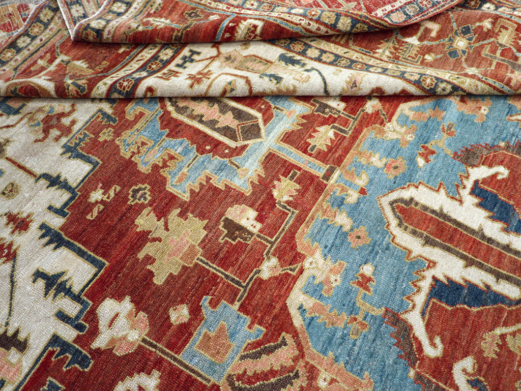 Antique Persian Heriz / Serapi Carpet, No.8639 - Gsblank