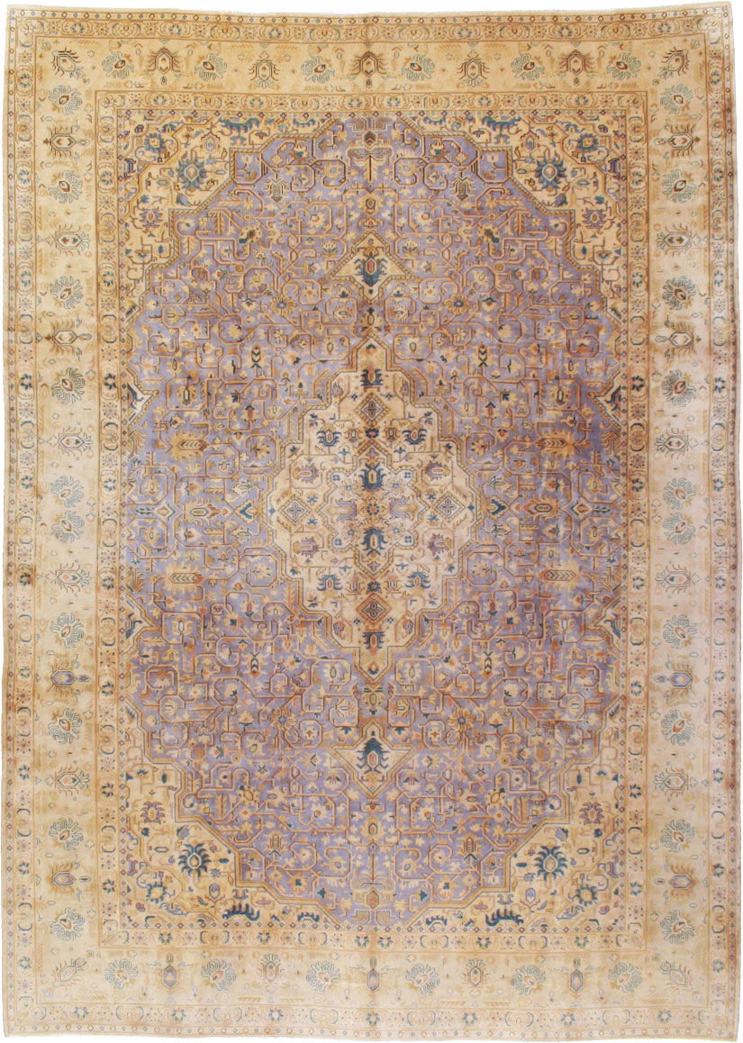 Vintage Persian Kashan Carpet, No.8651 - Gsblank