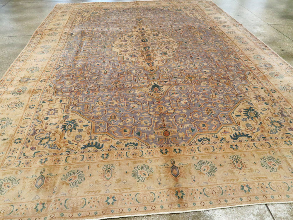 Vintage Persian Kashan Carpet, No.8651 - Gsblank