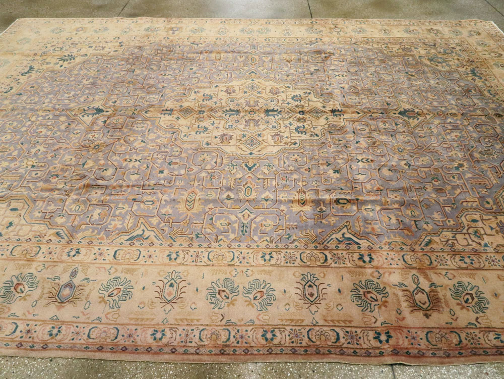 Vintage Persian Kashan Carpet, No.8651 - Gsblank
