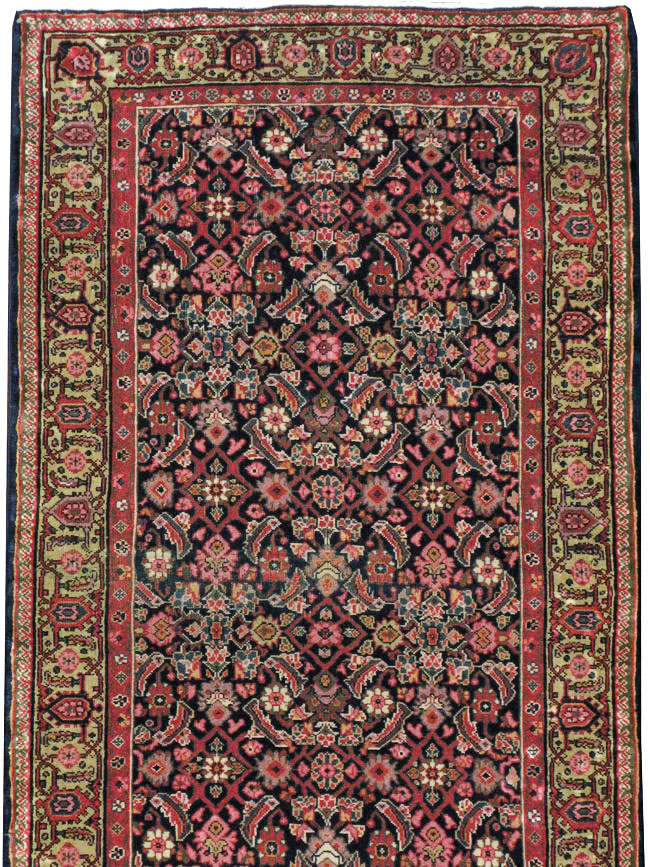 Antique Persian Fereghan Long Runner, No.8652 - Gsblank