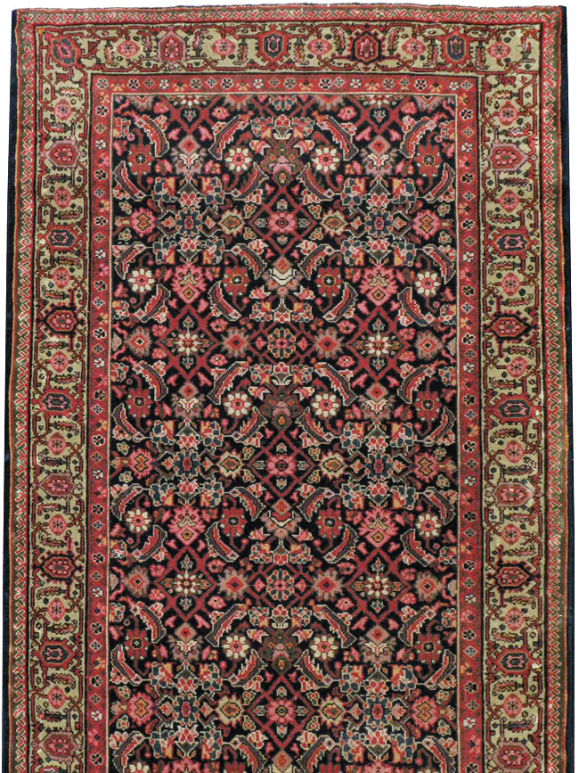 Antique Persian Fereghan Long Runner, No.8652 - Gsblank