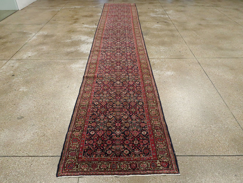 Antique Persian Fereghan Long Runner, No.8652 - Gsblank