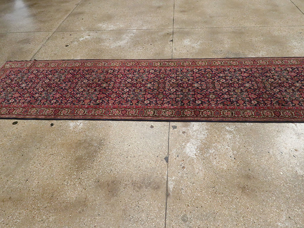 Antique Persian Fereghan Long Runner, No.8652 - Gsblank