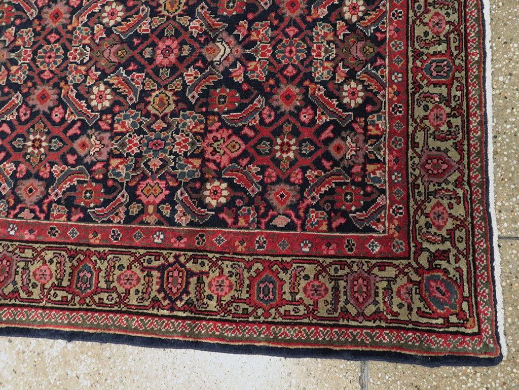 Antique Persian Fereghan Long Runner, No.8652 - Gsblank