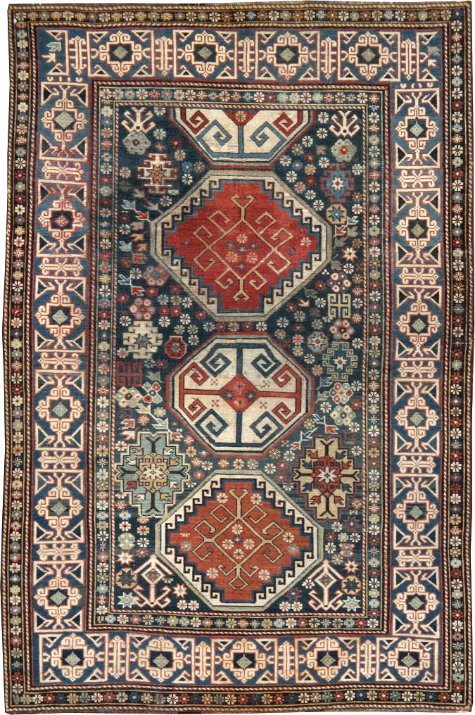 Antique Caucasian Shirvan Rug, No.8687 - Gsblank