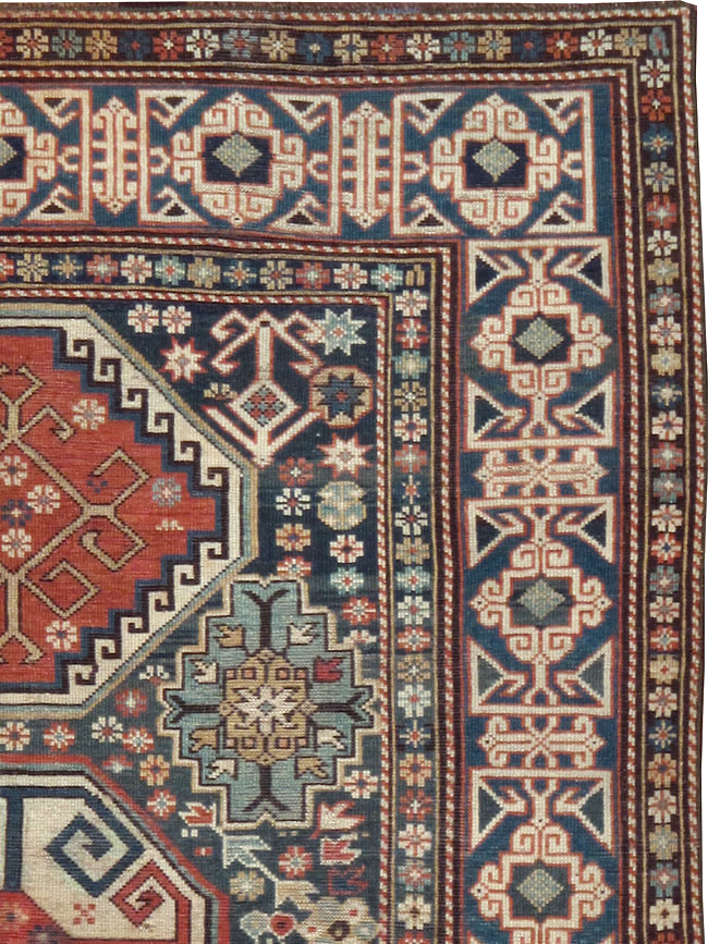 Antique Caucasian Shirvan Rug, No.8687 - Gsblank