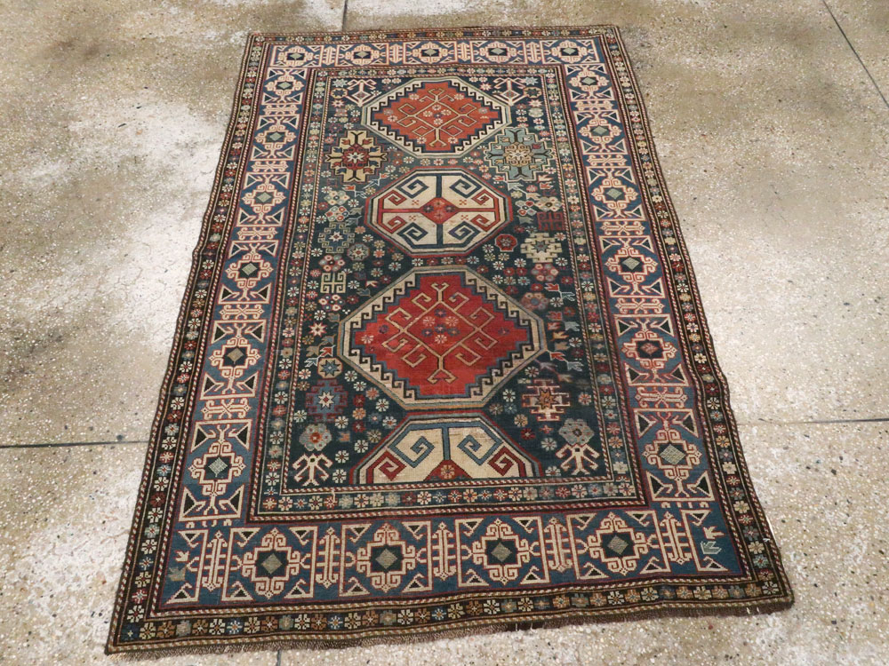 Antique Caucasian Shirvan Rug, No.8687 - Gsblank