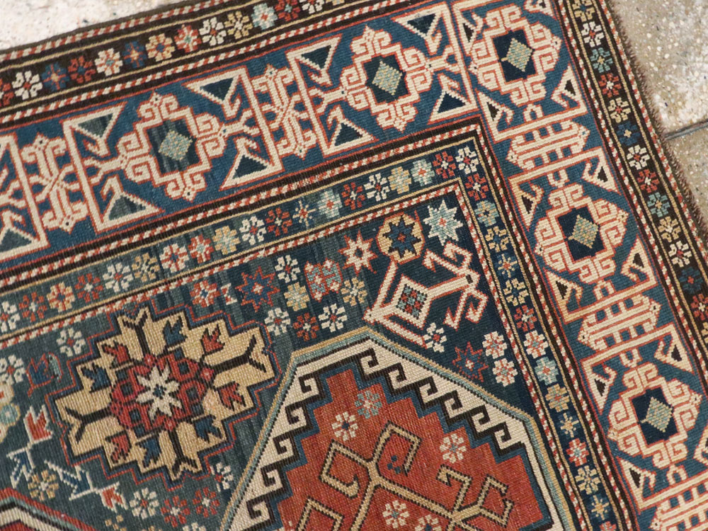 Antique Caucasian Shirvan Rug, No.8687 - Gsblank