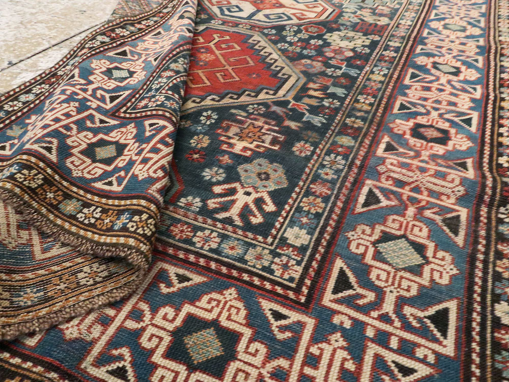 Antique Caucasian Shirvan Rug, No.8687 - Gsblank