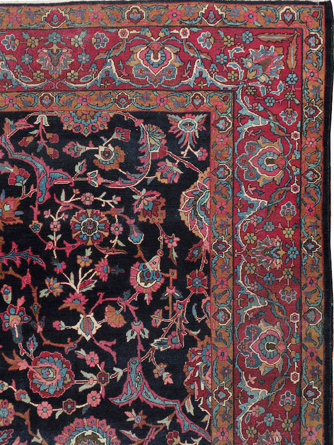 Antique Persian Lavar Kerman Carpet, No.8700 - Gsblank