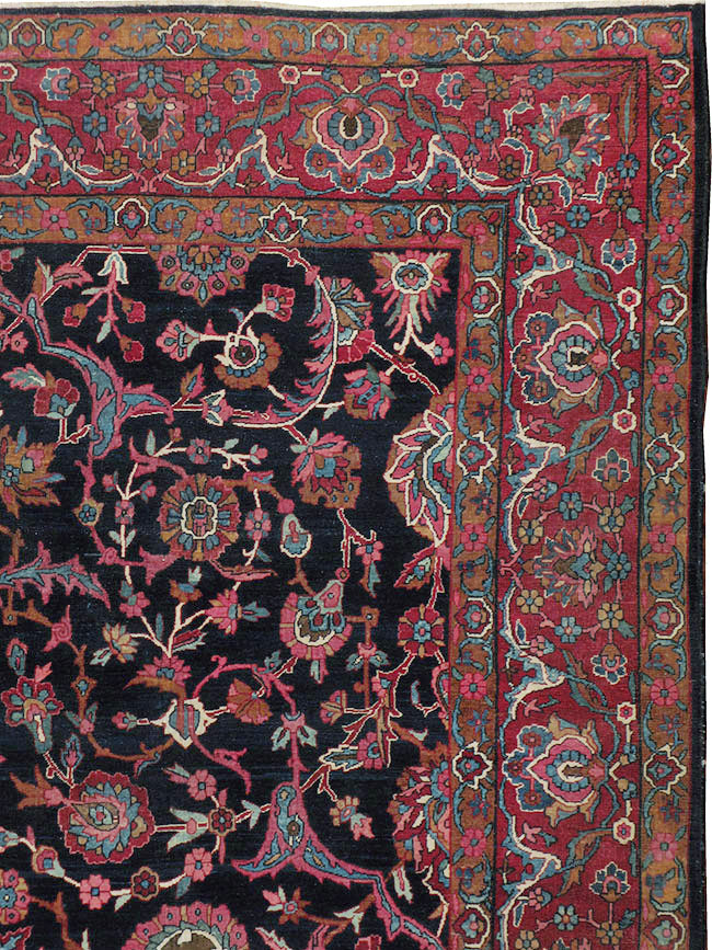 Antique Persian Lavar Kerman Carpet, No.8700 - Gsblank