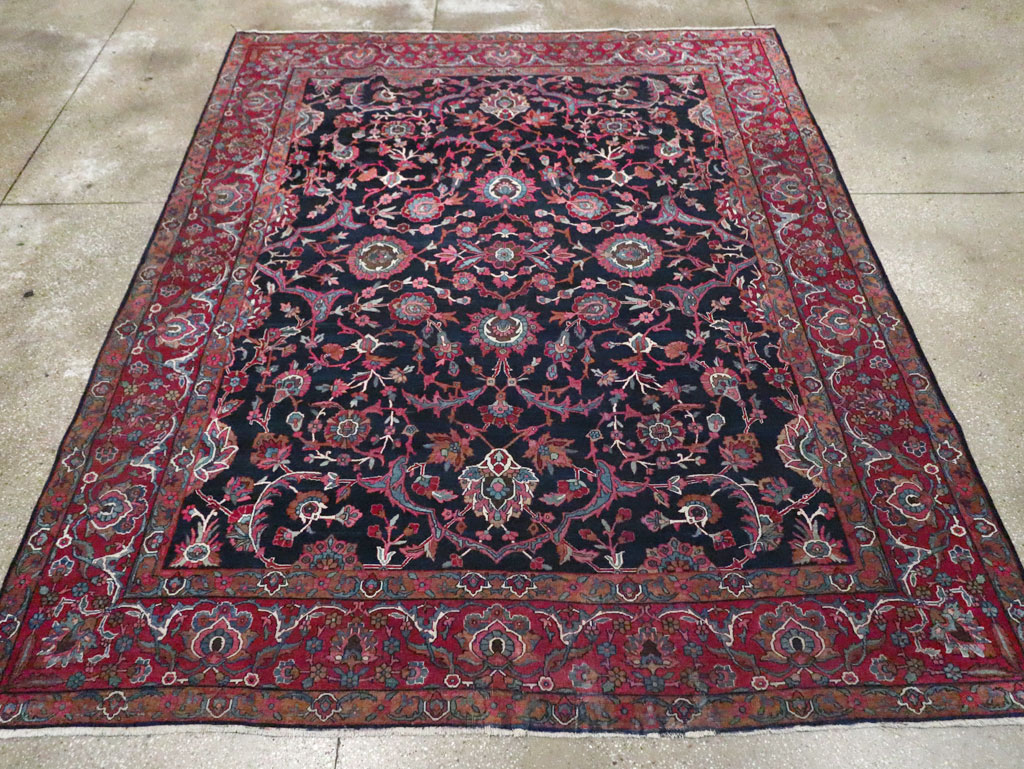 Antique Persian Lavar Kerman Carpet, No.8700 - Gsblank