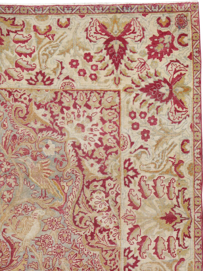 Antique Persian Lavar Kerman Rug, No.8706 - Gsblank