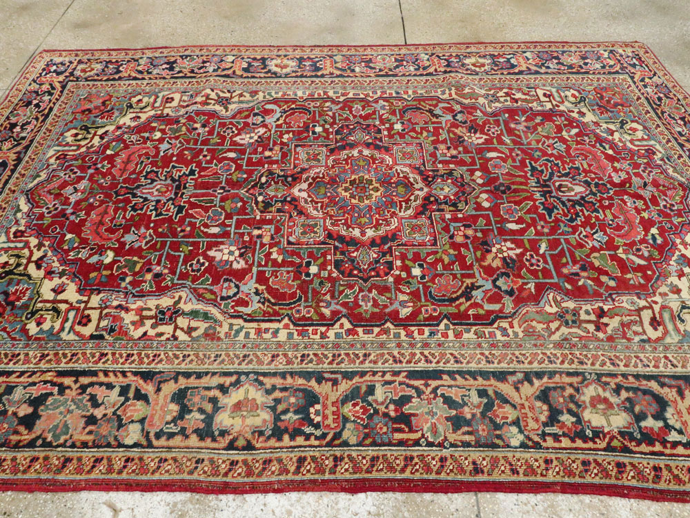 Vintage Persian Heriz Carpet, No.8713 - Gsblank