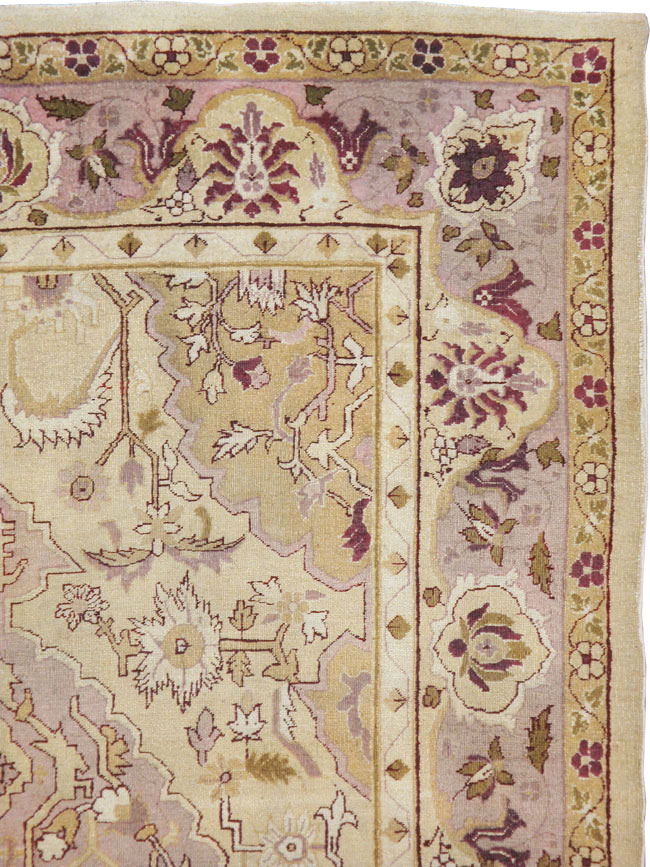 Antique Indian Agra Carpet, No.8730 - Gsblank