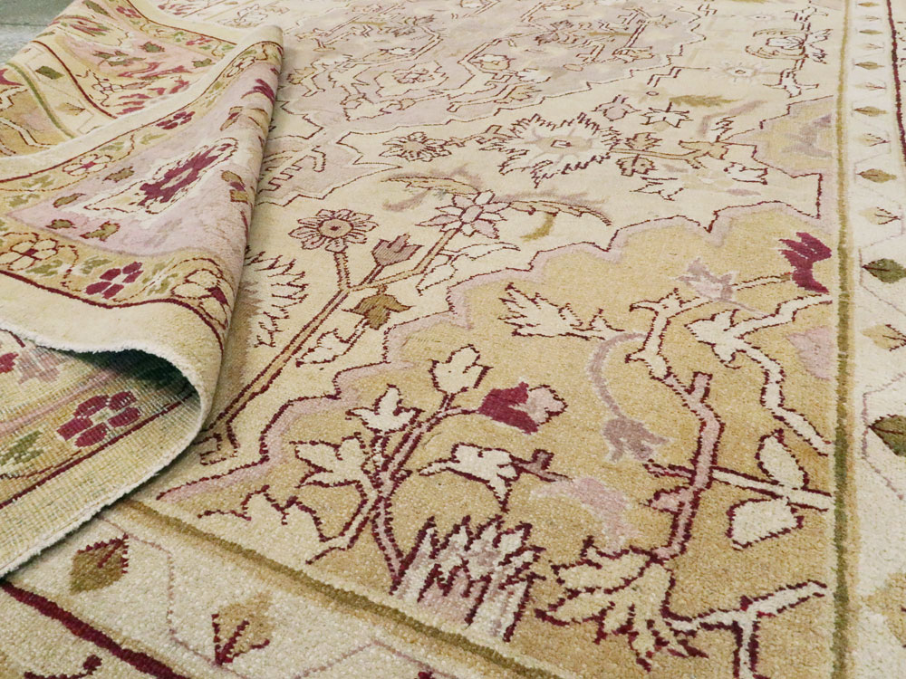 Antique Indian Agra Carpet, No.8730 - Gsblank