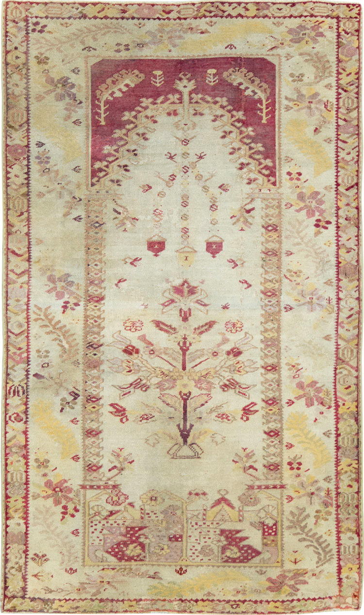 Antique Turkish Ghiordes Rug, No.8740 - Gsblank